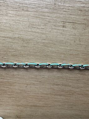 Tiffany blue enamel link bracelet RETIRED